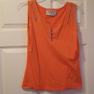 Orange tank top